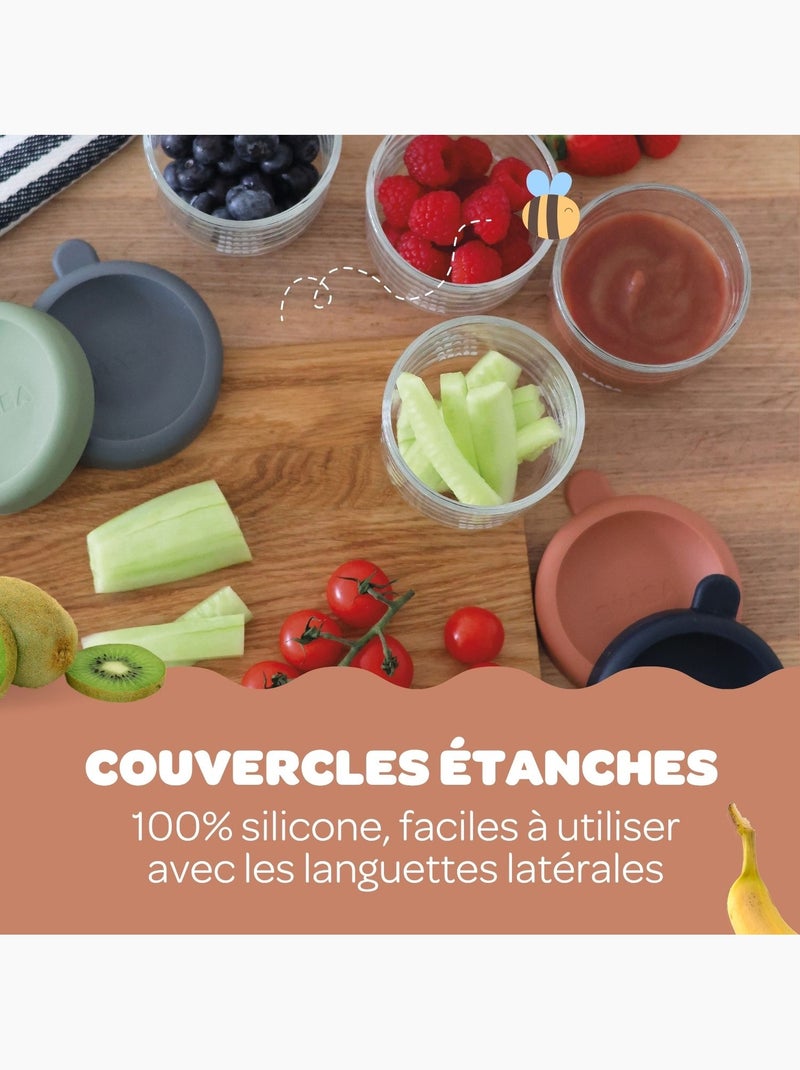 Béaba - coffret 10 portions verre Multicolore - Kiabi