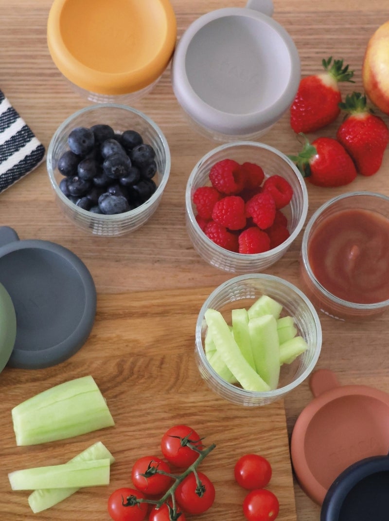 Béaba - Coffret 6 portions verre Multicolore - Kiabi