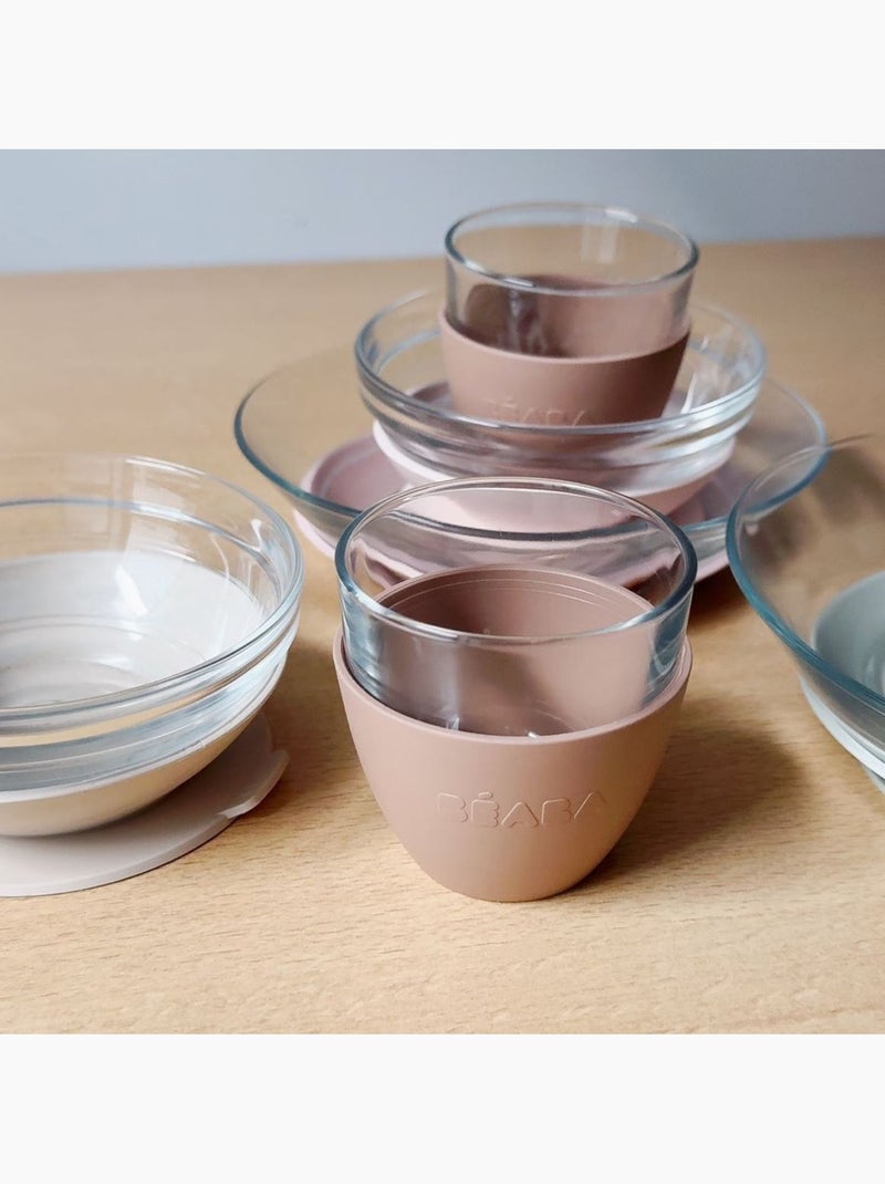 Béaba - Coffret repas en verre Rose - Kiabi