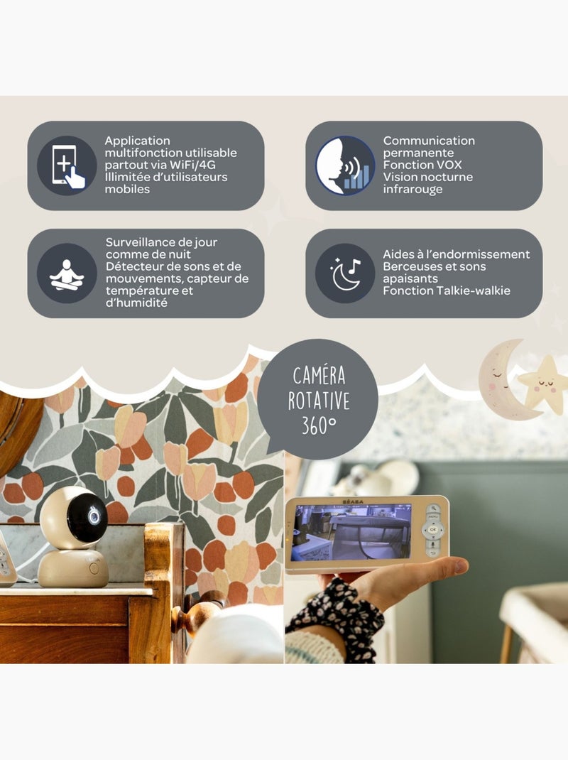 Béaba - Écoute bébé Vidéo Beige - Kiabi