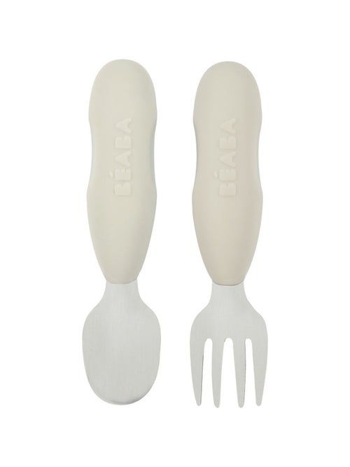 Béaba - Lot de 2 pré-couverts en inox - Kiabi