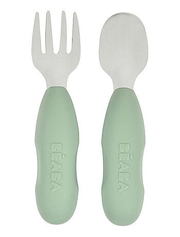 Béaba - Lot de 2 pré-couverts en inox
