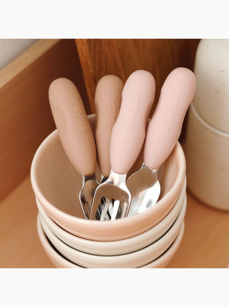 Béaba - Lot de 2 précouverts Rose - Kiabi