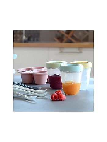 Béaba - Lot de 4 cuillères silicone 1er âge