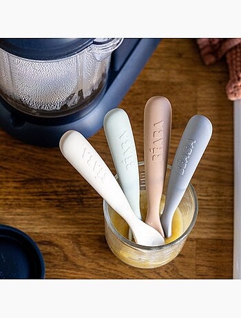 Béaba - Lot de 4 cuillères silicone