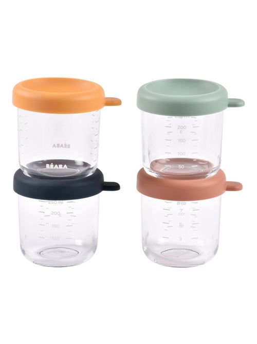 Béaba - Lot de 4 pots de conservation en verre - Kiabi