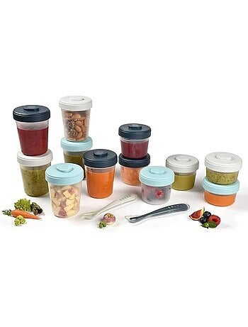 Béaba - pack 1er repas avec pots de conservation et cuillères