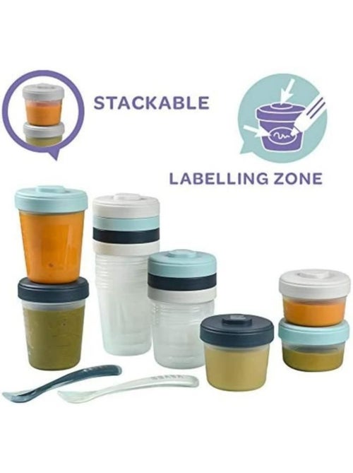 Béaba - Pack 1er repas avec pots de conservation et cuillères - Kiabi