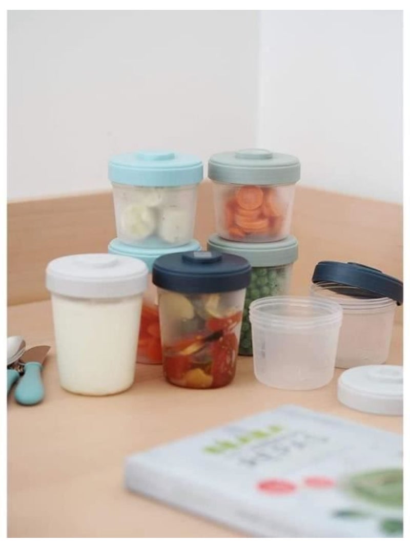 Béaba - Pack 1er repas avec pots de conservation et cuillères Bleu - Kiabi