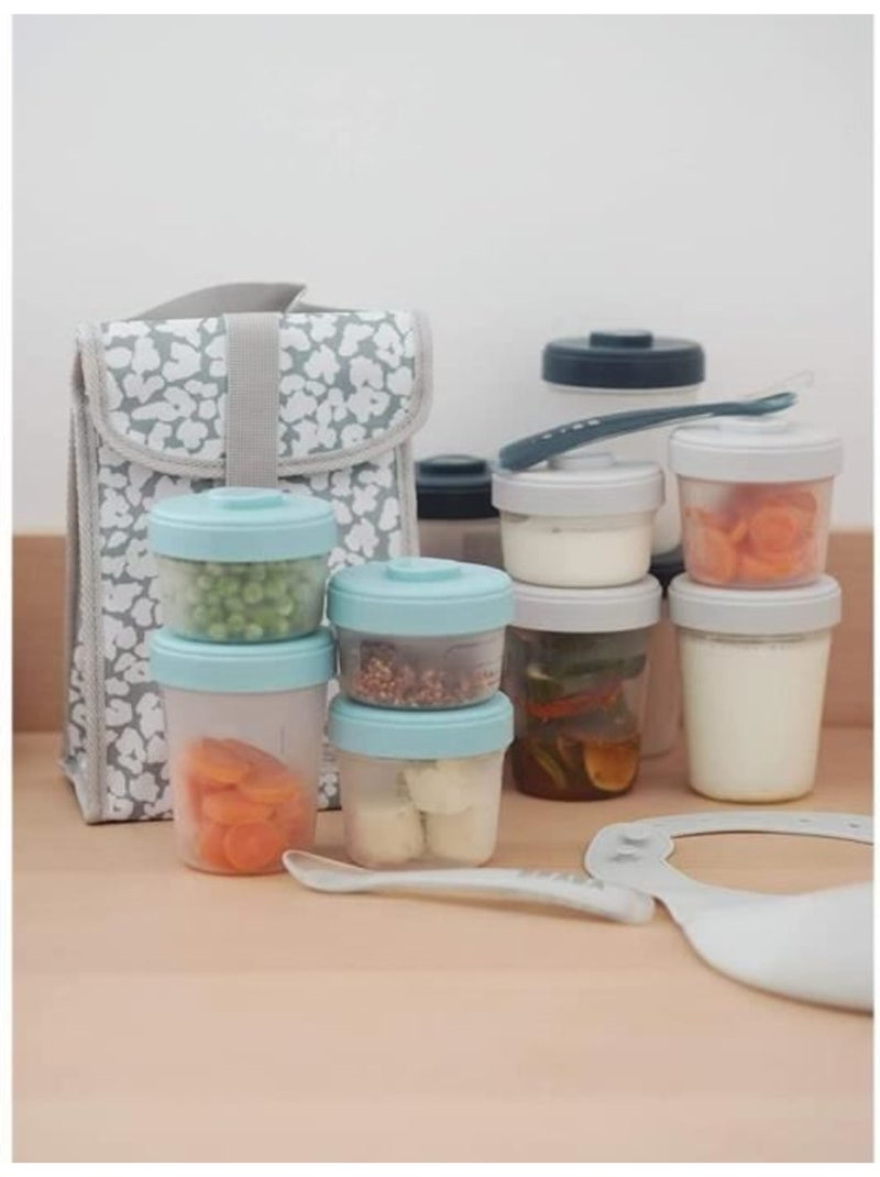 Béaba - pack 1er repas avec pots de conservation et cuillères Rose - Kiabi