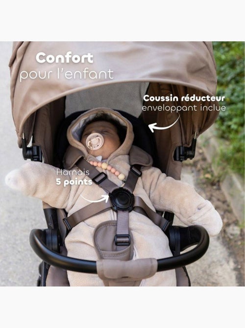Beaba - poussette - baby cruiser 360° - 4 roues - pralin - Kiabi