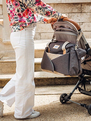 Béaba - Sac à langer Sydney Gris chiné foncé
