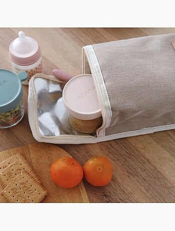 Béaba - Sac repas isotherme rose poudré