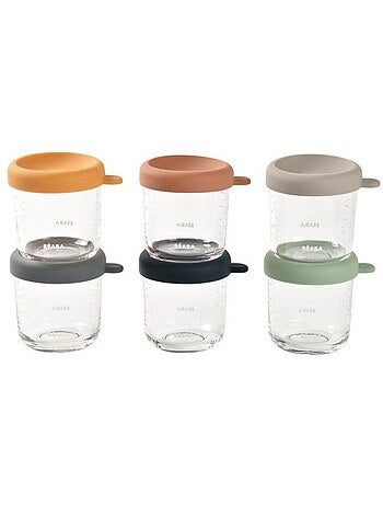 Beaba coffret 6 portions verre 250ml sunrise