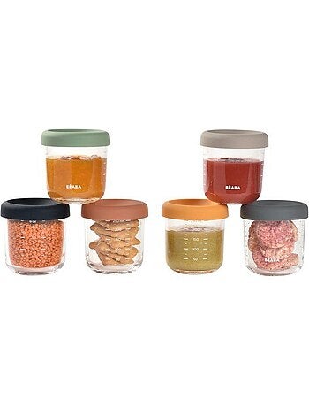 Beaba coffret 6 portions verre 250ml sunrise