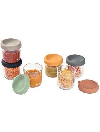 Beaba coffret 6 portions verre 250ml sunrise