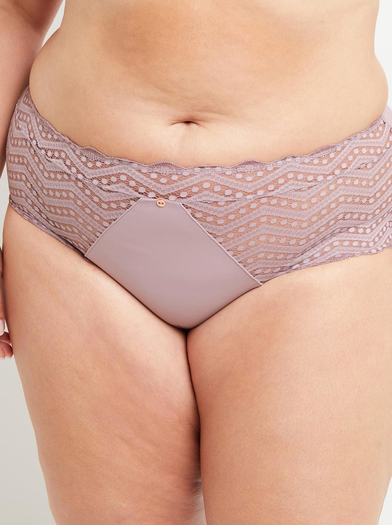 Beatrice shorty dentelle Mauve lilas - Kiabi