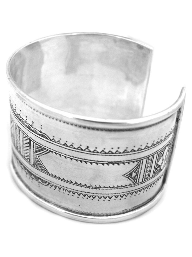 Beau Bracelet touareg, manchette large, Bijoucolor Argent - Kiabi