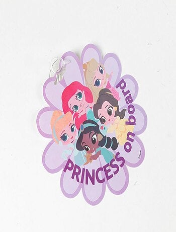 Bébé à bord avec Ariel, Belle, Jasmine, Aurore et Cendrillon- Disney – ventouse, fleur
