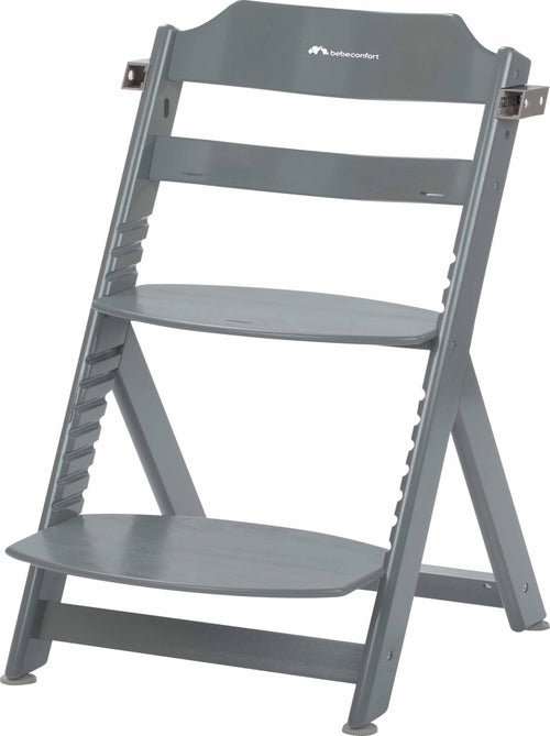 BEBE CONFORT Timba Chaise haute bébé, Chaise bois, De 6 mois à 10 ans (30kg), Warm Grey - Kiabi