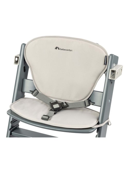 BEBE CONFORT Timba Chaise haute bébé en bois avec coussin, De 6 mois à 10 ans (30kg), Gray Mist - Kiabi
