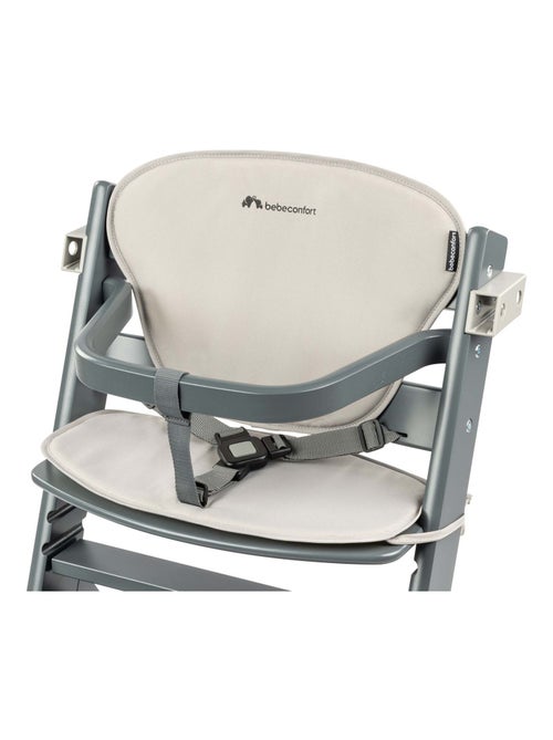 BEBE CONFORT Timba Chaise haute bébé en bois avec coussin, De 6 mois à 10 ans (30kg), Gray Mist - Kiabi