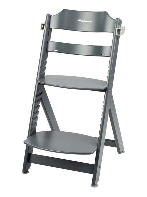 BEBE CONFORT Timba Chaise haute bébé en bois avec coussin, De 6 mois à 10 ans (30kg), Gray Mist - Kiabi