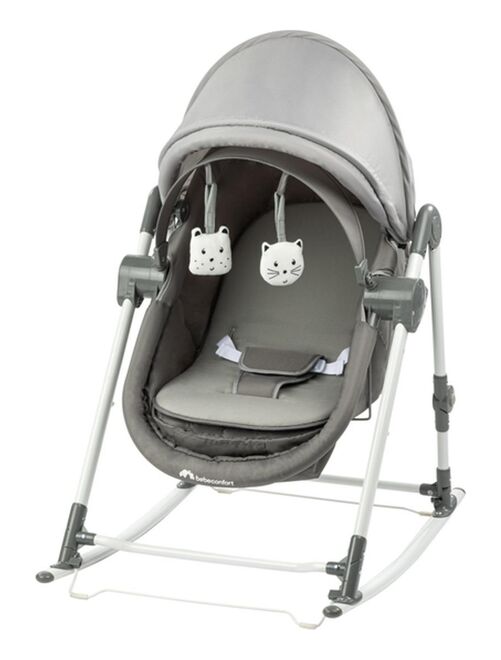 Bebe Confort Transat 3 en 1 bébé Calys, Balancelle, berceau, de 0 jusqu'à 9 mois (9kg), Grey Mist - Kiabi