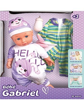 Bébé pyjama 36cm 10 sons