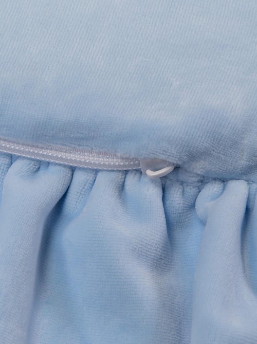 Bébé Rond 100cm Tapis De Jeu Pour Enfants, Velvet, Bleu Clair - Kiabi