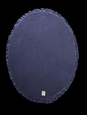 Bébé Rond 100cm Tapis De Jeu Pour Enfants, Velvet, Bleu Clair