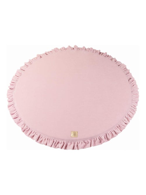 Bébé Rond 100cm Tapis De Jeu Pour Enfants, Velvet, Rose - Kiabi