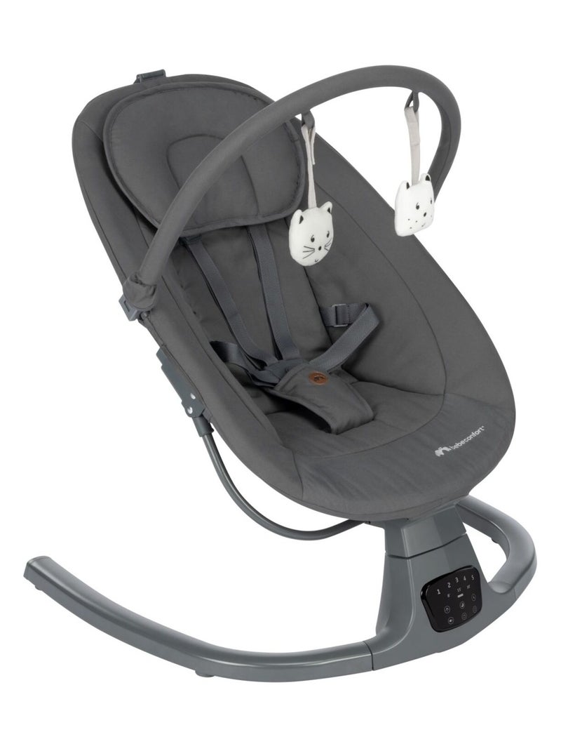 Bebeconfort Balancelle Bébé automatique et Transat Melilo Gris foncé - Kiabi