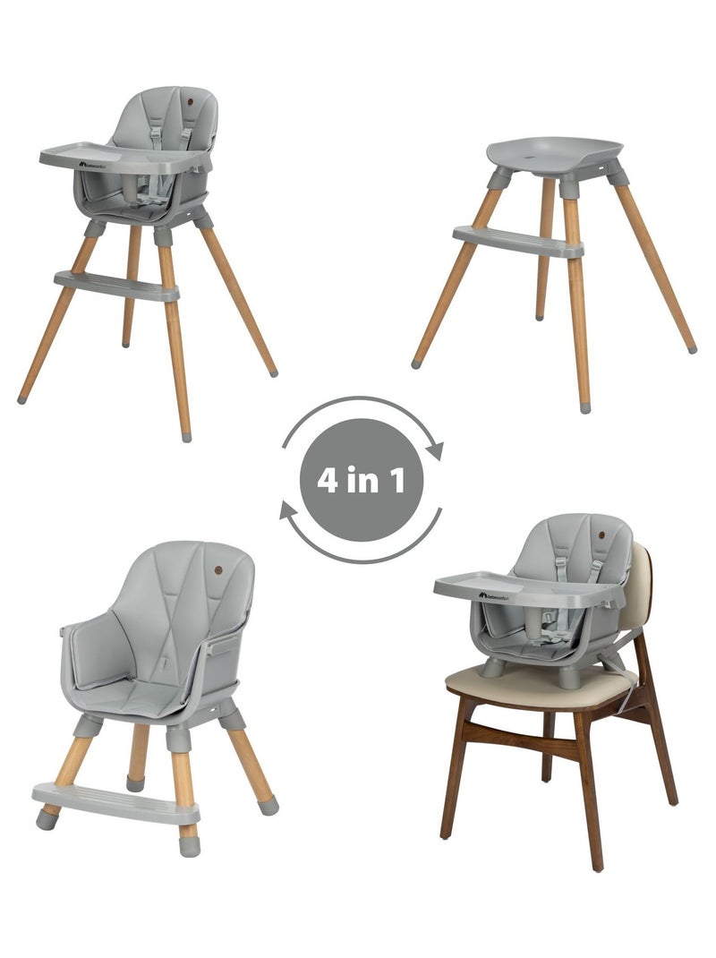 BEBECONFORT Chaise haute bébé 4 en 1 Avista 2 Gris Gris - Kiabi