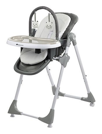 Bebelissimo - chaise haute évolutive bébé - pliable - compacte