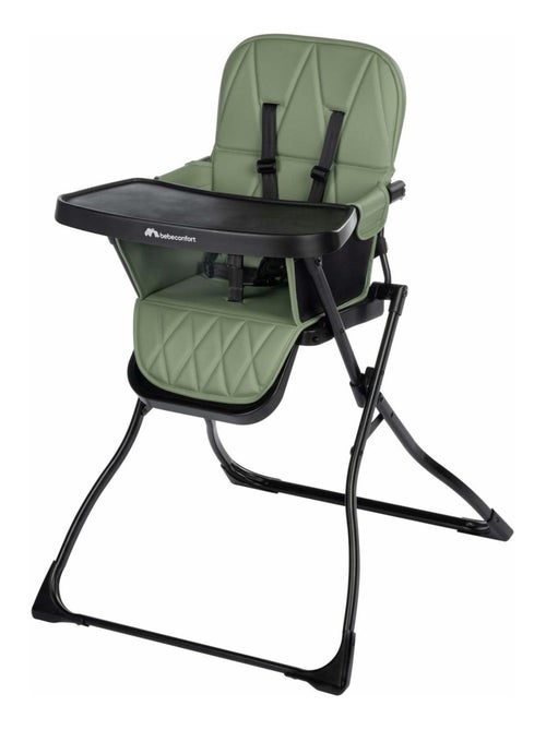 BEBECONFORT Chaise haute bébé LILY, compacte et lègère, de 6 mois à 3 ans (15 kg), Mineral green - Kiabi