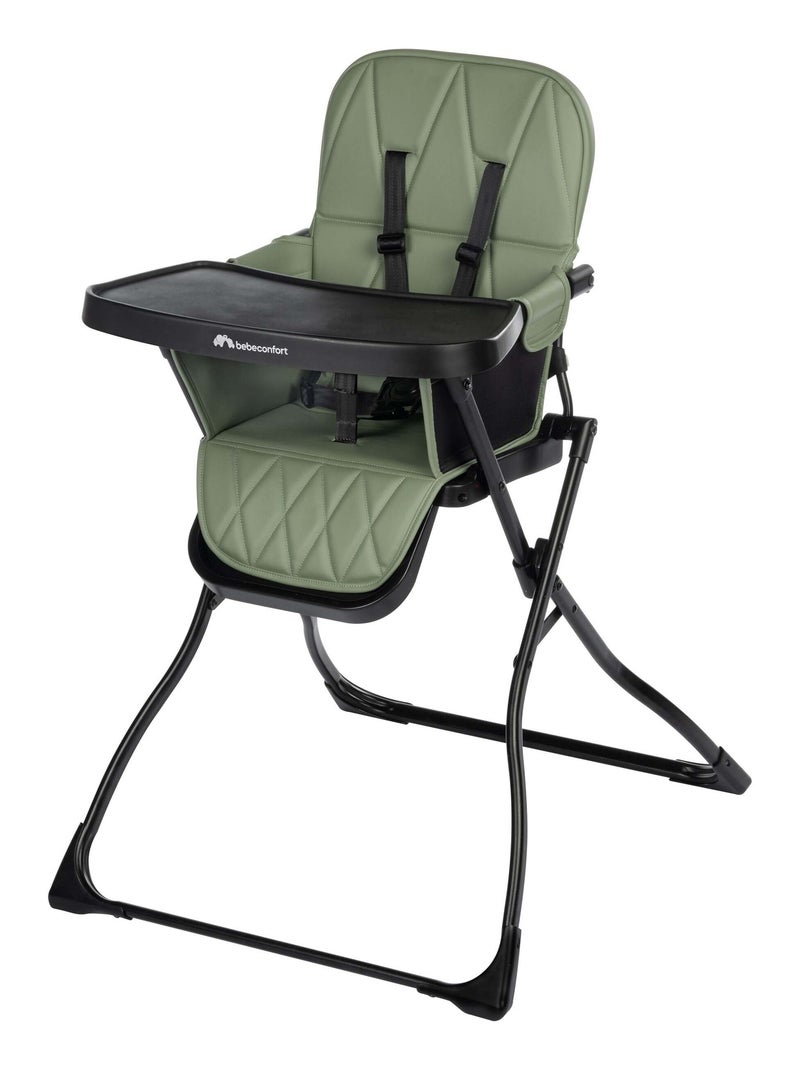 BEBECONFORT Chaise haute bébé LILY, compacte et lègère, de 6 mois à 3 ans (15 kg), Mineral green Vert - Kiabi