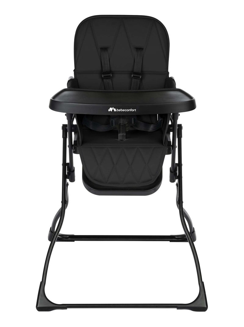 BEBECONFORT Chaise haute bébé LILY, compacte et lègère, de 6 mois à 3 ans (15 kg), Tinted Graphite Gris foncé - Kiabi