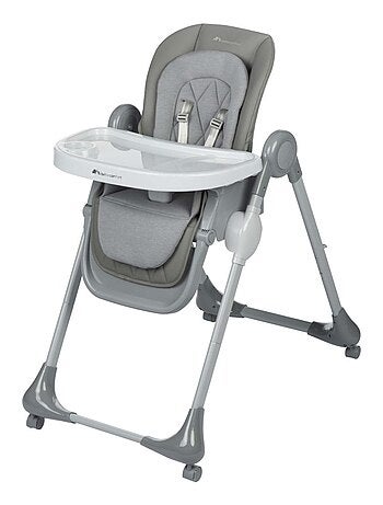 BEBECONFORT Chaise haute bébé OLEA, évolutive, multi-positions, 0 à 3 ans (15 kg), Tinted gray