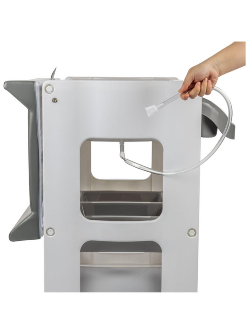 BEBECONFORT Dolphy Table à langer et baignoire 2en 1,De la naissance à 12 mois (11kg) Gris - Kiabi