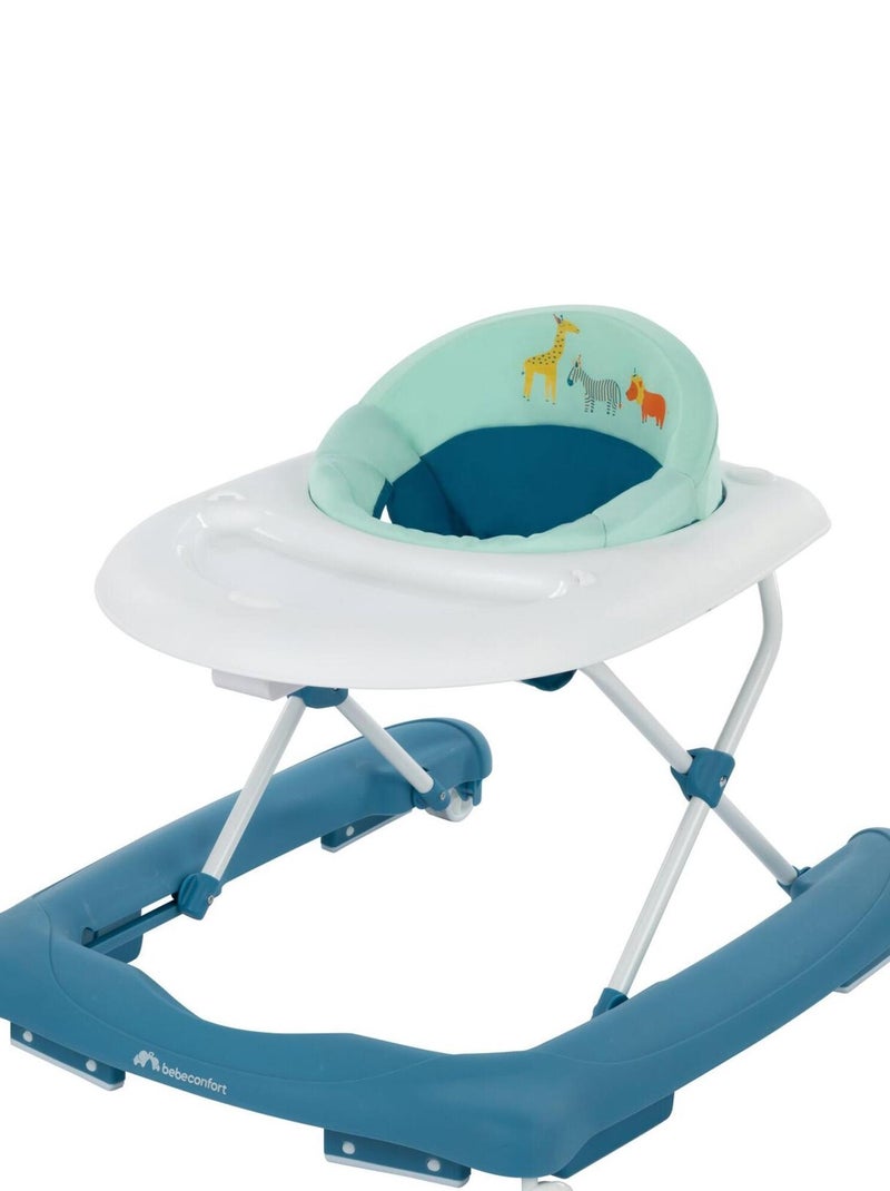 BEBECONFORT Explorer Trotteur bébé, tablette d'activité musicale, De 6 à 18 mois (<12kg), Happy Day Blanc Bleu - Kiabi