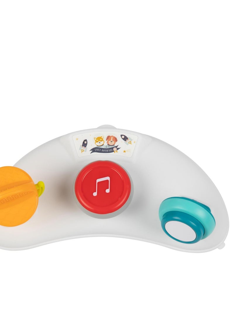 BEBECONFORT Explorer Trotteur bébé, tablette d'activité musicale, De 6 à 18 mois (<12kg), Happy Day Blanc Bleu - Kiabi