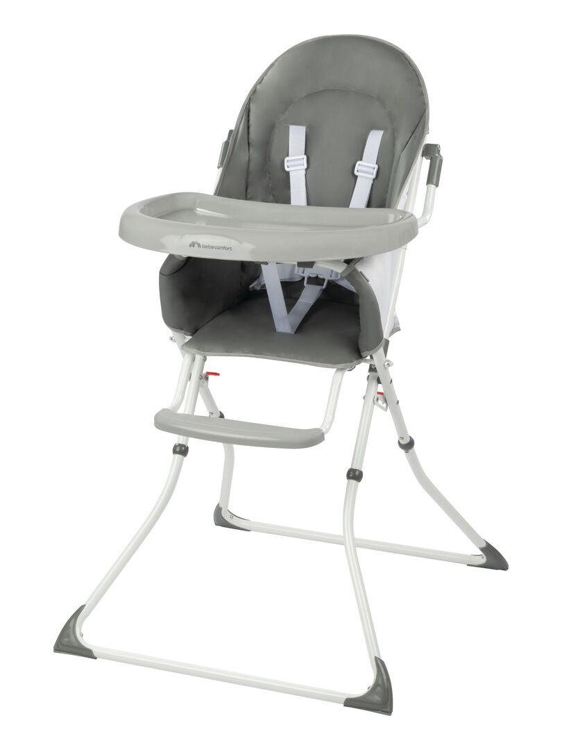 BEBECONFORT Kanji Chaise haute bébé, ultra compacte et pliable, De 6 mois à  3 ans (15kg), Gray Mist - Gris Gris - Kiabi - 56.99€