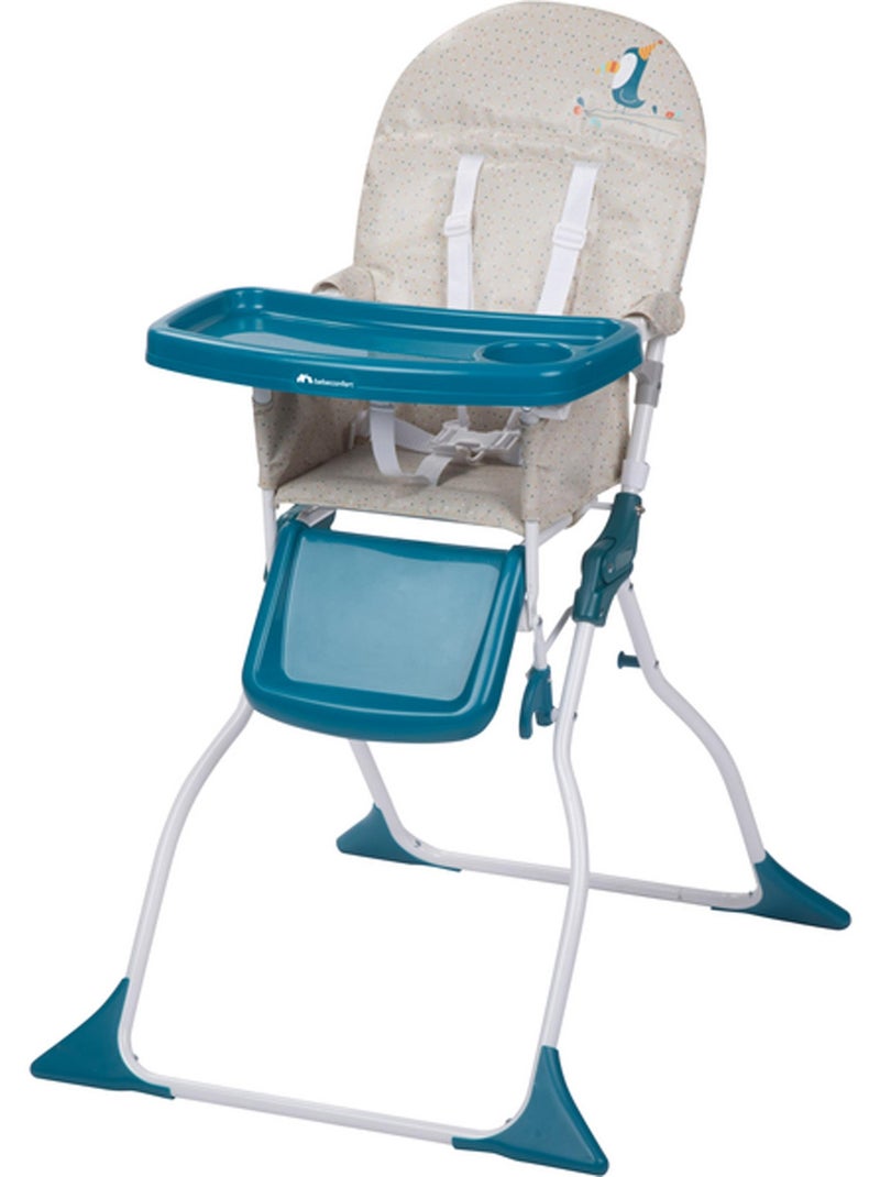 BEBECONFORT Keeny Chaise haute bébé, compacte et pliable, De 6 mois à 3 ans (15kg), Happy day Multicolore - Kiabi