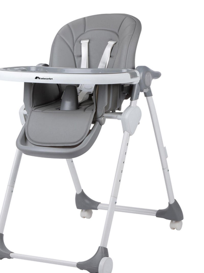 BEBECONFORT Looky Chaise haute bébé, évolutive multi-positions, De 6 mois à 3 ans (15kg),Warm gray Gris Gris - Kiabi