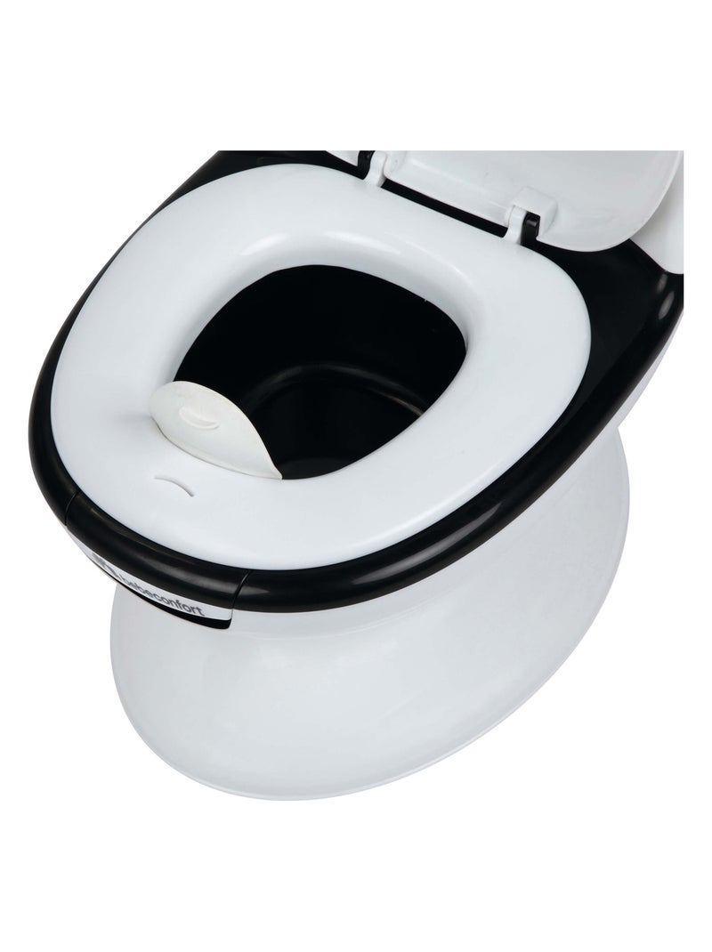BEBECONFORT Mini toilette Panda, Pot avec bruit de chasse d'eau Blanc Noir - Kiabi