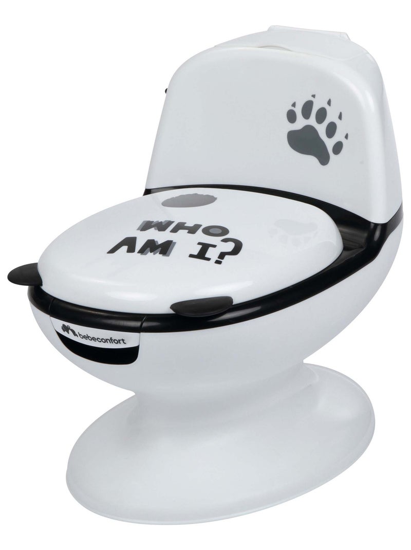 BEBECONFORT Mini toilette Panda, Pot avec bruit de chasse d'eau Blanc Noir - Kiabi