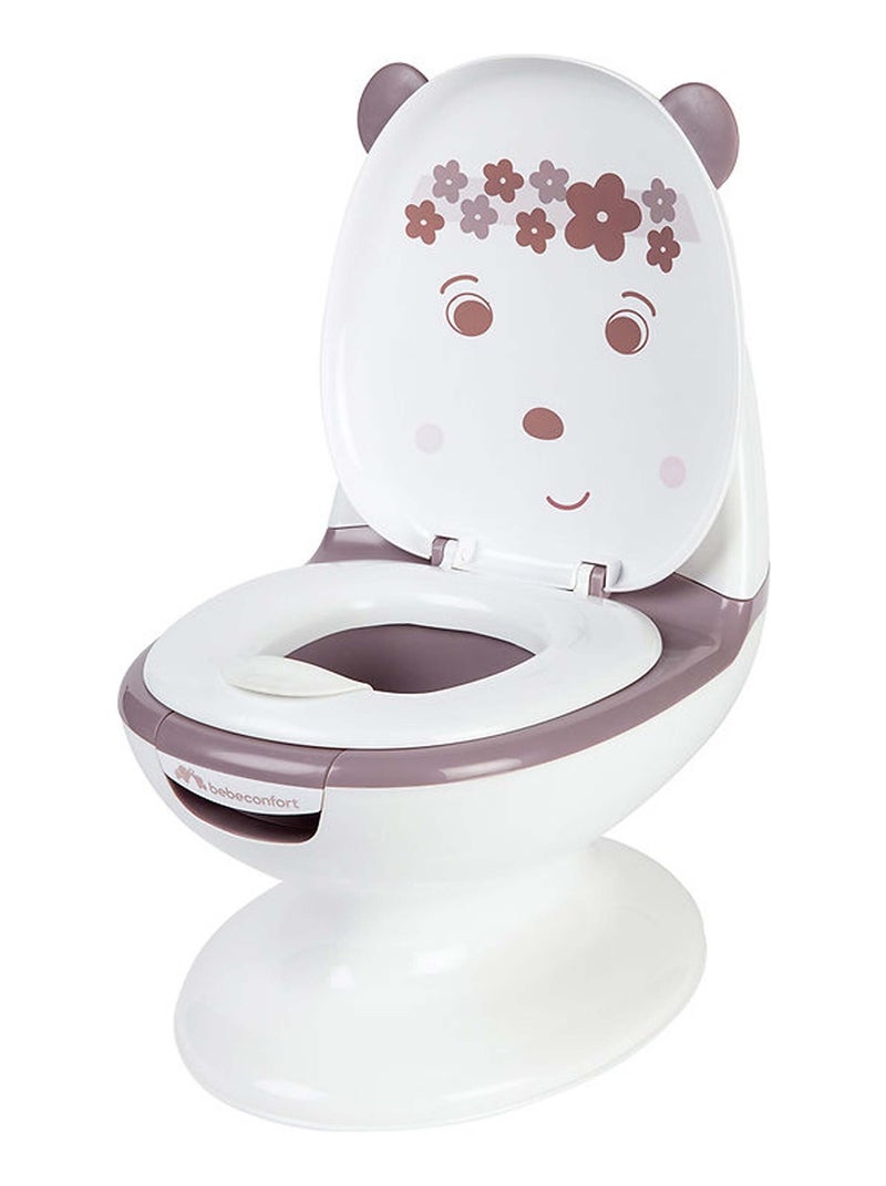BEBECONFORT Mini toilette Panda, Pot avec bruit de chasse d'eau Blanc Rose - Kiabi