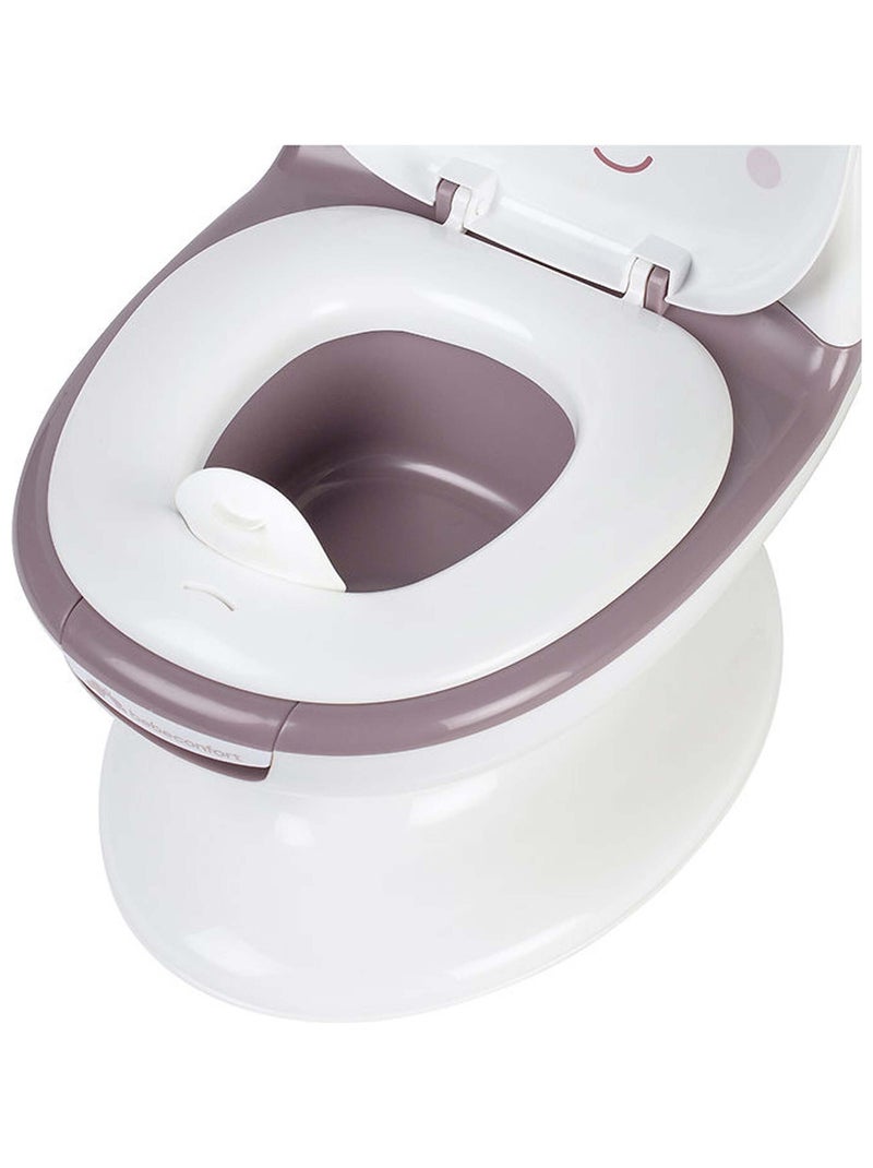 BEBECONFORT Mini toilette Panda, Pot avec bruit de chasse d'eau Blanc Rose - Kiabi