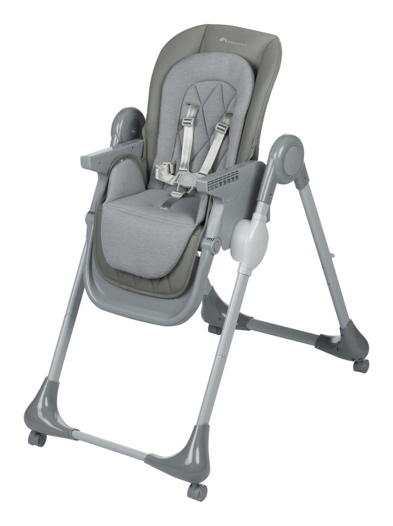 BEBECONFORT OLEA Chaise haute bébé, évolutive, multi-positions Gris Blanc - Kiabi